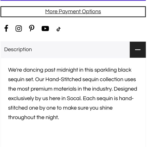 The Lumi Shop Sequin Bodysuit- Midnight - Picture 6 of 7